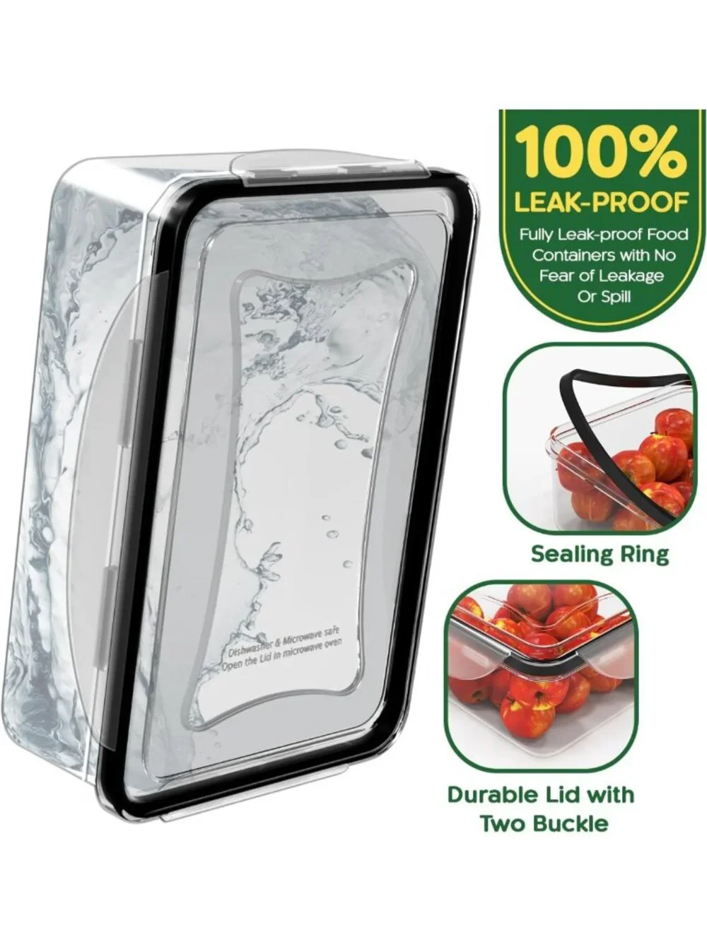 56 PCS Airtight Food Storage Containers - Stackable Plastic Boxes for Kitchen